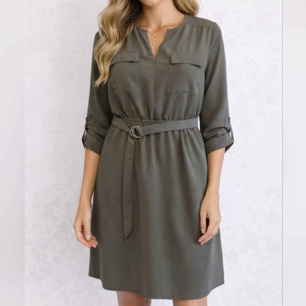 Women's Mossimo Green Long Sleeve Dress Size S
